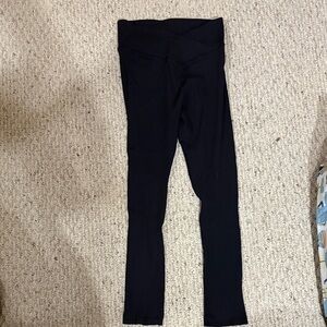 Aeropostale Women's Black Ribbed Leggings